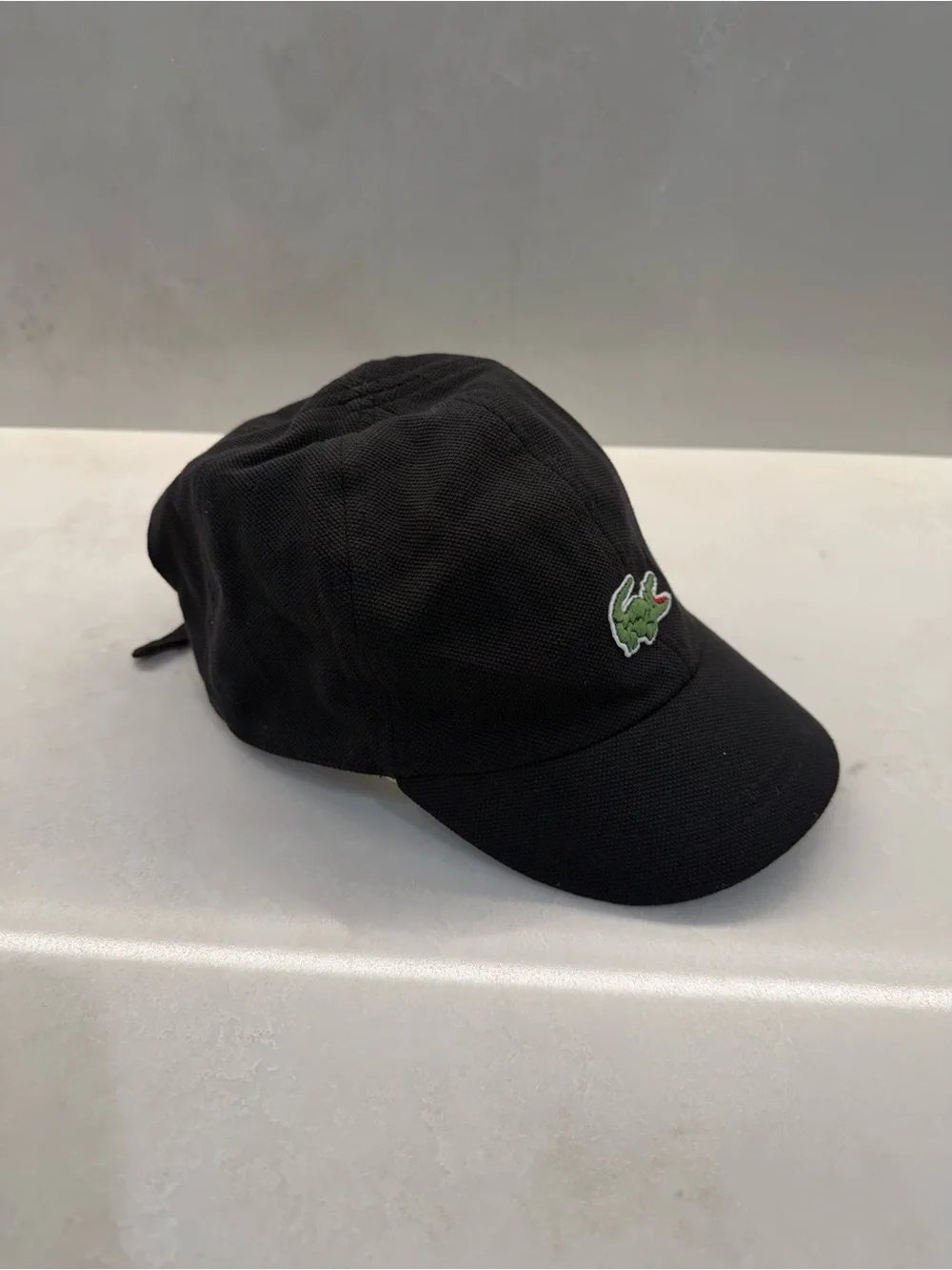 Lacoste Women’s Adjustable Bow tie Hat Cap, Black, Tennis, Pickleball and casual